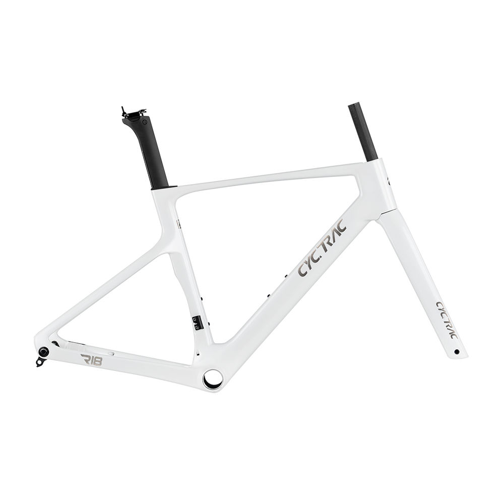CYCTRAC R18 Disc Carbon Road Frame Set – T800/T1000, 700C, Thru Axle, Aero, Internal Routing