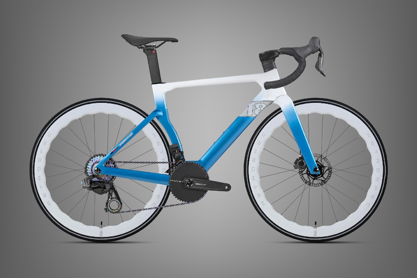 T8 Pro-Disc — White Blue (gray)
