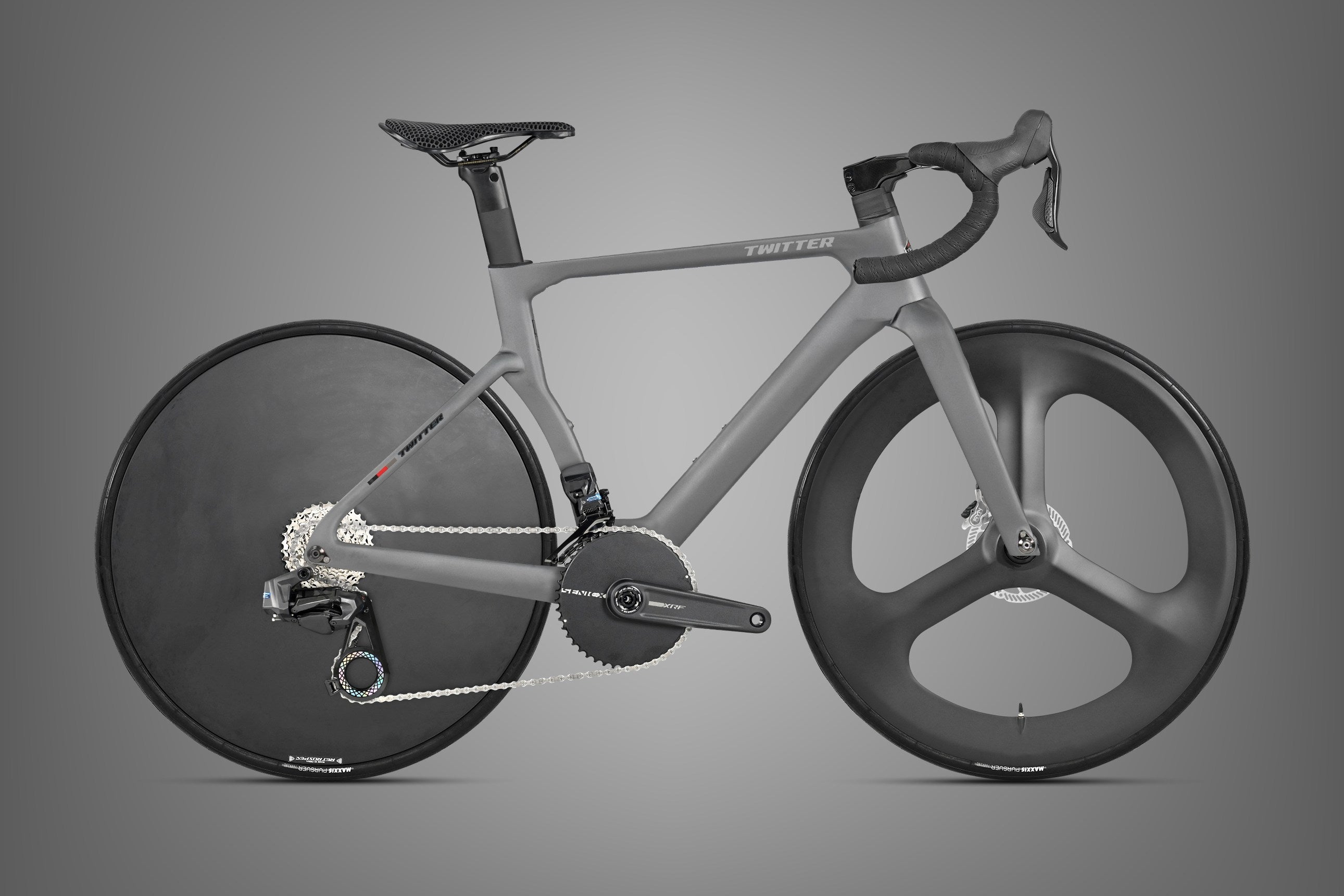 T8 Pro Tri-Spoke (TT) — Matte Dark Gray (gray)