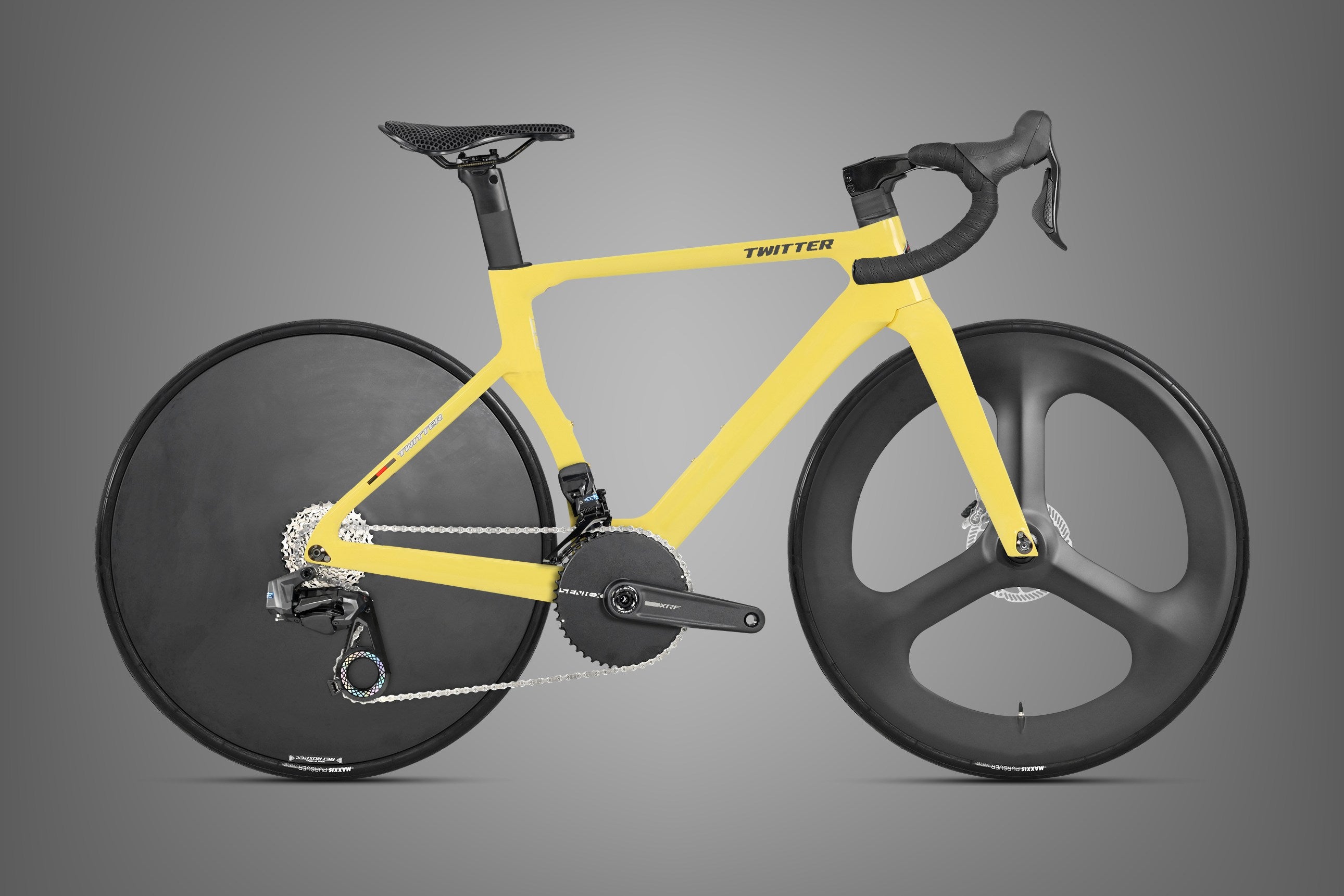 T8 Pro Tri-Spoke (TT) — Yellow (gray)