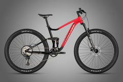 Tracker (SP) — Twitter AM Full-Suspension MTB SHIMANO DEORE M6100 12 Speed / Black / Red